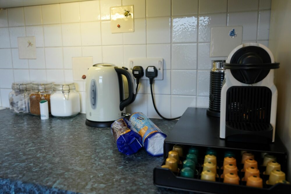 Coffee machine and kettle